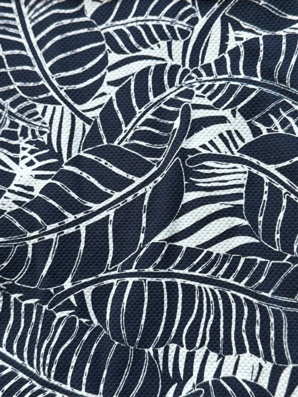 💒 Brooks Brothers Navy and White Leaf-Print Sleeveless Dress - Picture 7 of 8